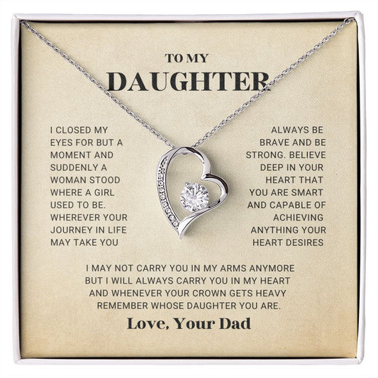 To My Daughter - Forever Love Necklace