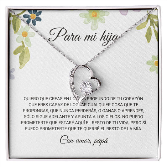 Para Mi Hija - Para Siempre Amor Collar
