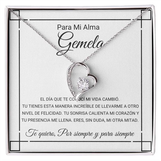 Para Mi Alma Gemela - Para Siempre Amor Collar