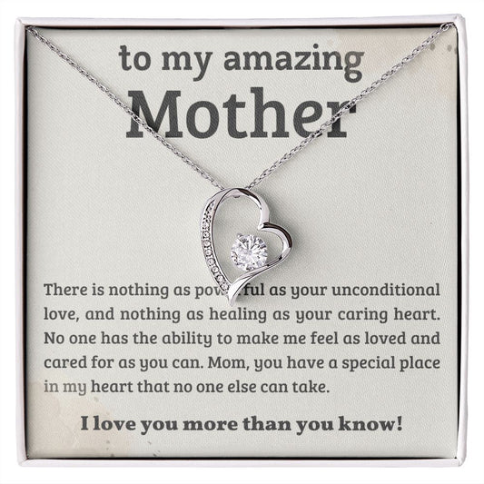 To My Amazing Mom - Forever Love Necklace