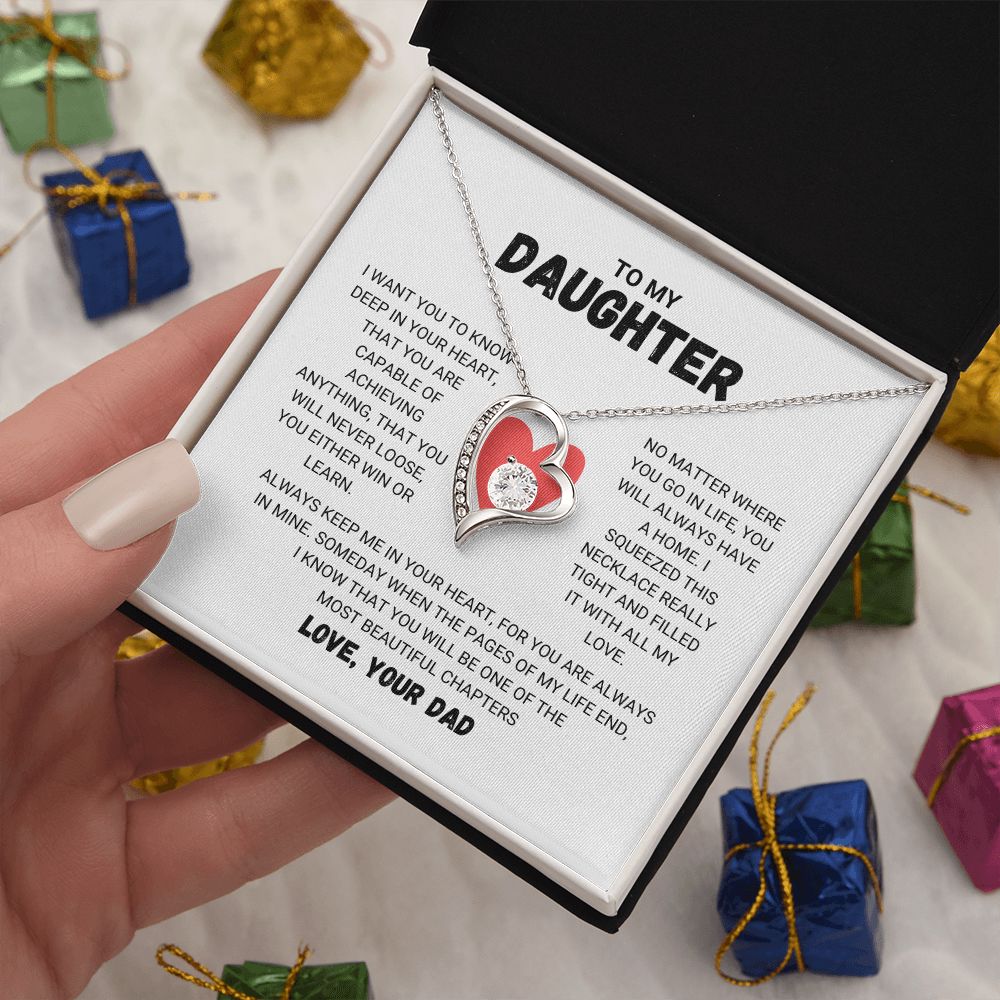 To My Daughter - Forever Love Necklace