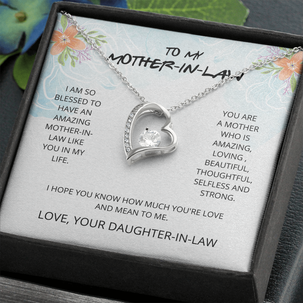 Mother-in-Law - Blessed to Have You - Forever Love Necklace