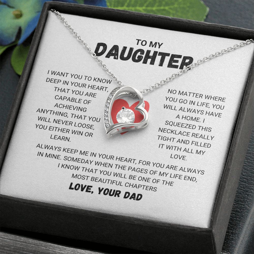 To My Daughter - Forever Love Necklace