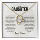 To My Daughter - Forever Love Necklace