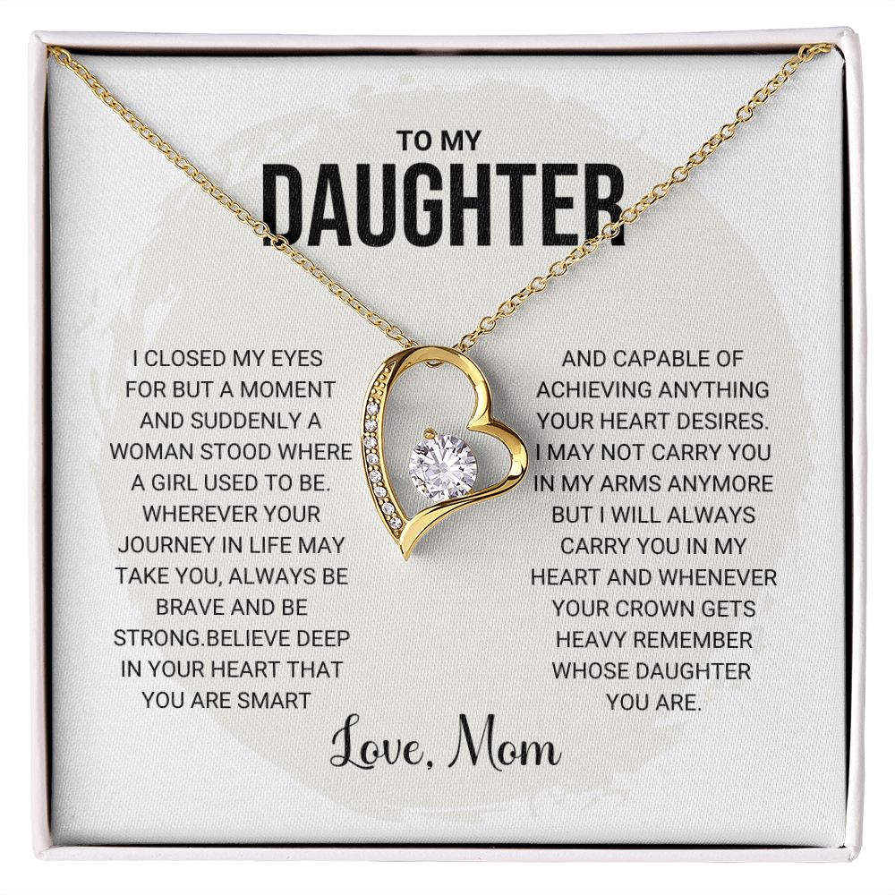 To My Daughter - Forever Love Necklace