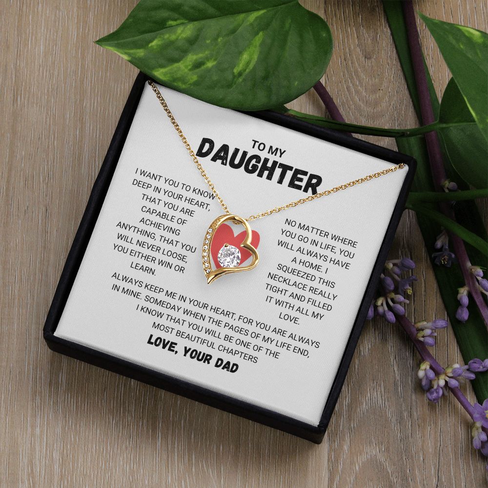 To My Daughter - Forever Love Necklace