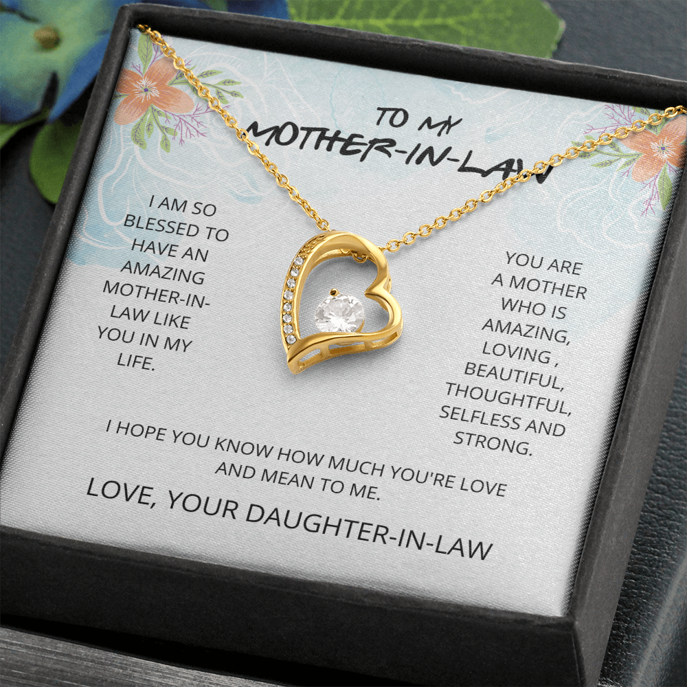 Mother-in-Law - Blessed to Have You - Forever Love Necklace