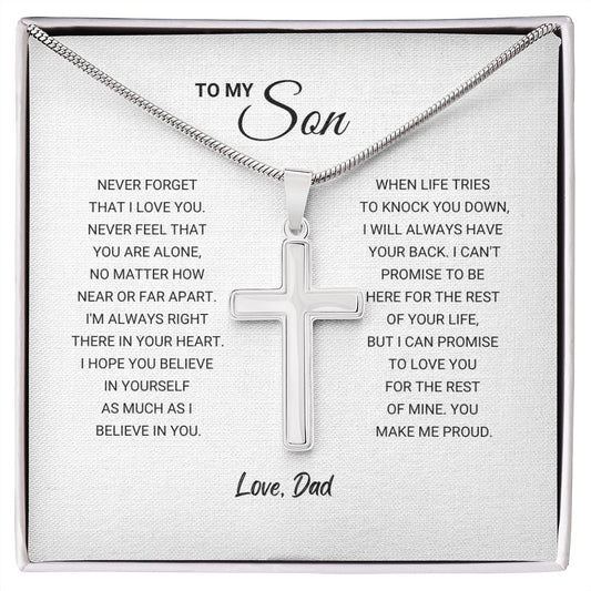 To My Son - Cross Necklace